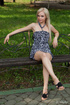 gorgeous blonde shows her