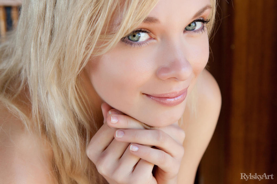 Beautiful blonde shows her petite tits and  - XXX Dessert - Picture 2