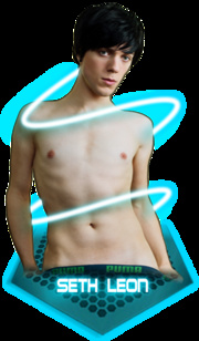 Four gorgeous dudes displays their hot teen bodies as they pose topless with blue lazer effects.