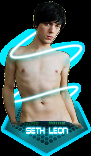 Four gorgeous dudes displays their hot teen bodies as they pose topless with blue lazer effects. - Picture 3