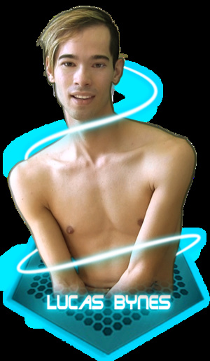 Four gorgeous dudes displays their hot teen bodies as they pose topless with blue lazer effects. - Picture 4