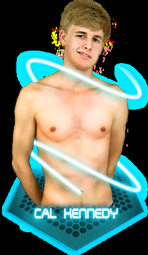 Two young boys pose shirtless and show their teen bodies while two more twinks display their handsome faces in red and white stripe shirt and white sleeveless shirt with blue lazer effects. - Picture 2