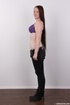cute babe stands while
