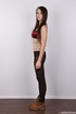 teen brunette strips off