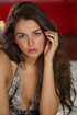 Very hot brunette teen model takes off her sexy baby-doll to poke her