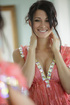 Wild brunette teen babe fingering her itchy snatch from behind