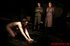 Chained naked girl gets tortured and pisses at the dungeon.