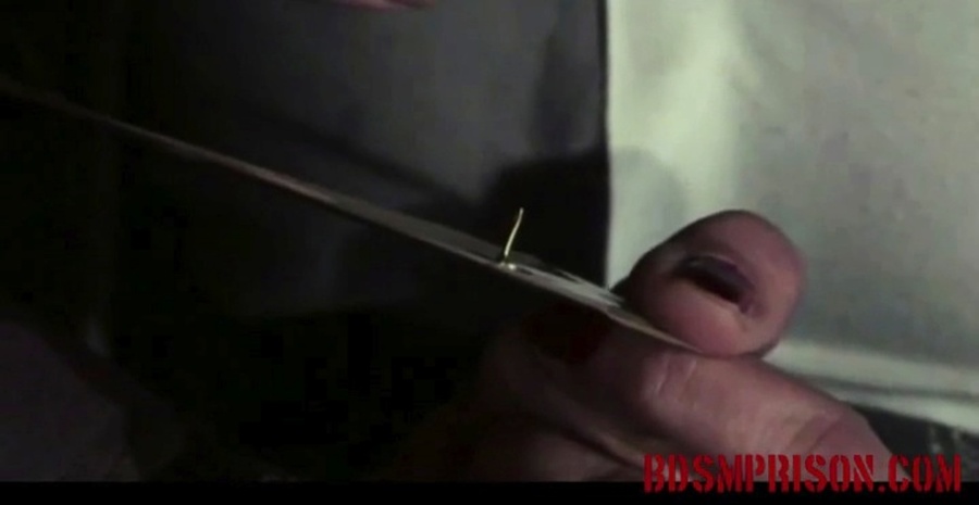 Ginger’s big tits are tacked, taped and then a heat lamp is turned on to her chest. - XXXonXXX - Pic 1