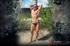sexy asian bodybuilder posing