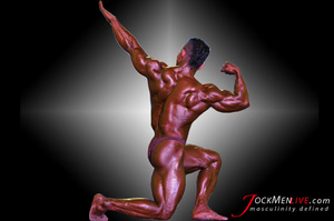Sexy Asian bodybuilder posing to flaunt his pumped muscular body - XXXonXXX - Pic 8
