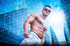 huge hung flaunting his