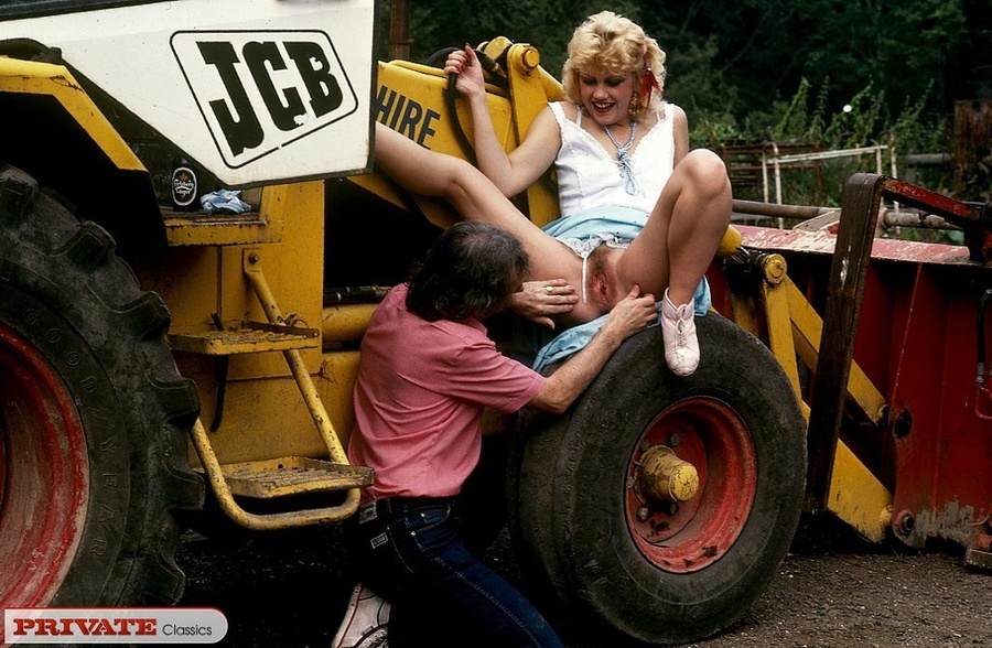 Cute blonde chick wearing white blouse and  - XXX Dessert - Picture 3