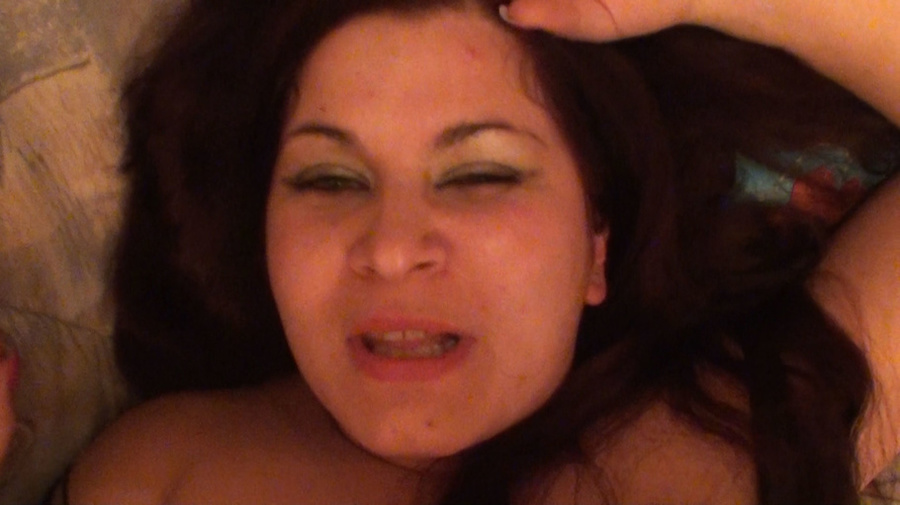 Chubby grey eyed whore gets naughty with her man in a shady hotel room - XXXonXXX - Pic 1