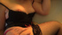 nasty brunette fishnet stockings