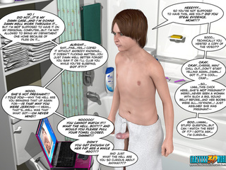 Cartoon Porn Jerking Off - Cartoon mom found out that her stepson adores porn - Silver ...