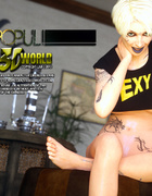 Dirty inked blondie with short hair gets banged from behind