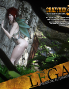 Horny forest fairy wakening a sexy dude with a blowjob