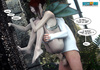 Horny dude pounding hot red fairy into asshole