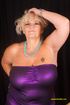 Mature blonde displays her huge body in violet dress strips off and bares