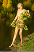 loose blonde tramp poses