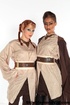 Gorgeous hotties with alluring bodies in jedi cosumes strips off then