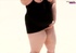 Big fat babe pops her monstrous juggs out of her black dress while she