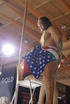 Rocky strip dancer and his cute girlfriend getting nude on public