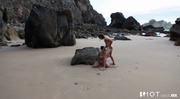 Strong and sexy muscled dude fucking brunette chick hard