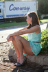 amazing brunette teen light