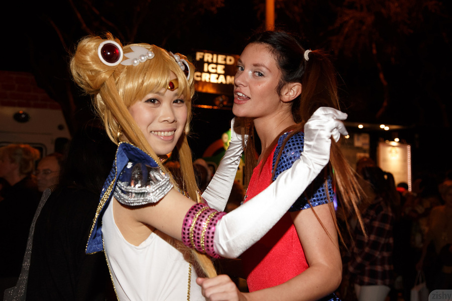 Playful teeny in pigtails and fancy costume - XXX Dessert - Picture 7