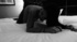 Horny black dude drilling in doggy style his submissive chick on a dog