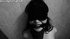 Black stud jeering blindfolded and gagged gal on a dog leash
