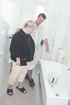 Fat mature blonde got her ass and twat fucked with rather items