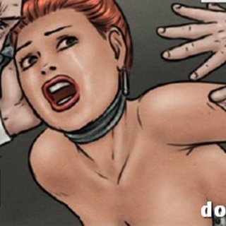 Dirty redhead in a bondage swallowing - BDSM Art Collection - Pic 2
