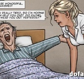 Gagged and roped red nurse jeered and humiliated by three pensioners .