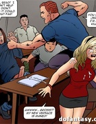Blonde student gets gangbanged in handcuffs. Confiscated Twins 6 by FERNANDO
