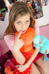 gorgeous teen pink shirt