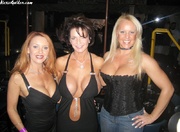Hot blonde MILF bitch showing off with her friends