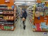 Wicked skank in a black jacket and stockings does some carrots at the