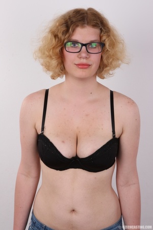Awesome curly blonde bitch in glasses we - XXX Dessert - Picture 6