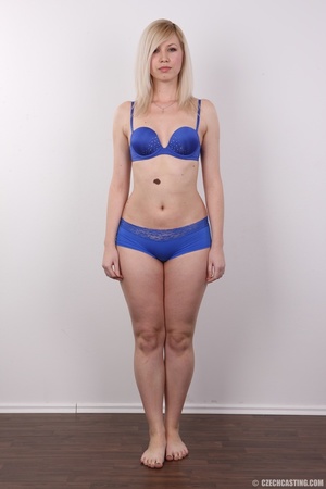 Heavenly minx in blue undies exposes her - Picture 7