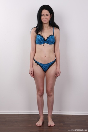 Charming chica in lacy blue lingerie exp - Picture 7