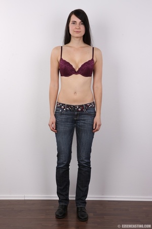 Sumptuous madam in a red top, jeans and  - XXX Dessert - Picture 4