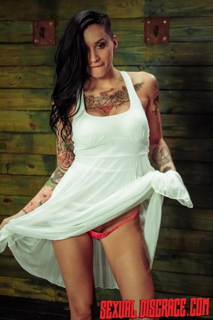 Gorgeous girl with many colorful tattoos - XXX Dessert - Picture 5