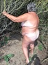 lusty old lady pose