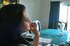 Dark haired slut takes off her panties and smokes with joy