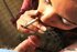 Cutie smoking and sucking a really nice cock with joy