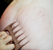 Bound bitch loves painful teasing and spanking, she's hot