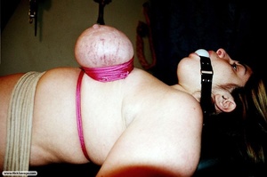 Gagged darling with a curvy body gets a  - Picture 12