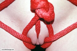 Curly haired slutty gal likes to get tie - XXX Dessert - Picture 13